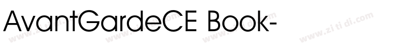 AvantGardeCE Book字体转换